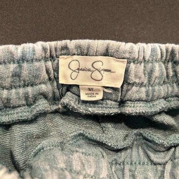 Jessica Simpson Toddler 3T Two-Piece Acid Wash Sweat Set – Light Blue/Gray - Picture 7 of 9